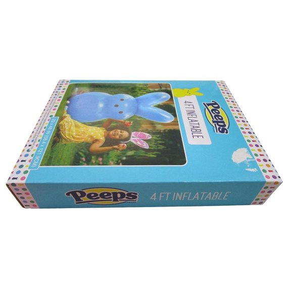 Classic Peep Blue 4ft Inflatable Easter Bunny New In Box - Picture 8 of 12